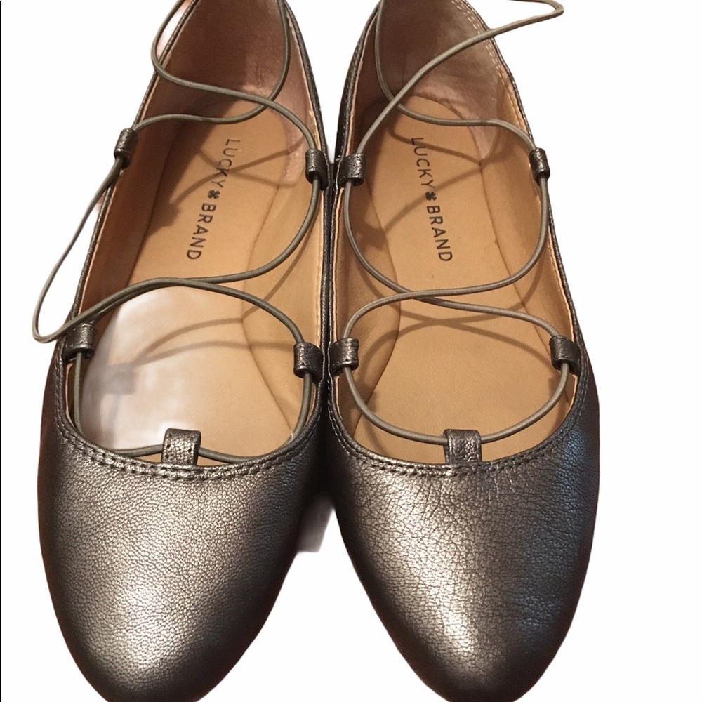 Lucky Brand Metallic Ballet Flats